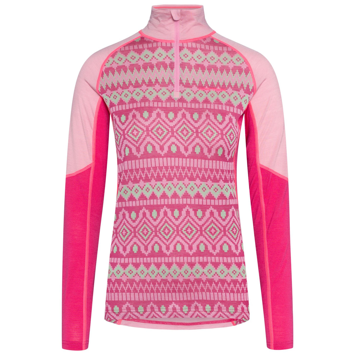 Kari Traa Malia Half-Zip Skiundertrøje Dame - Prism Pink - Prism Pink