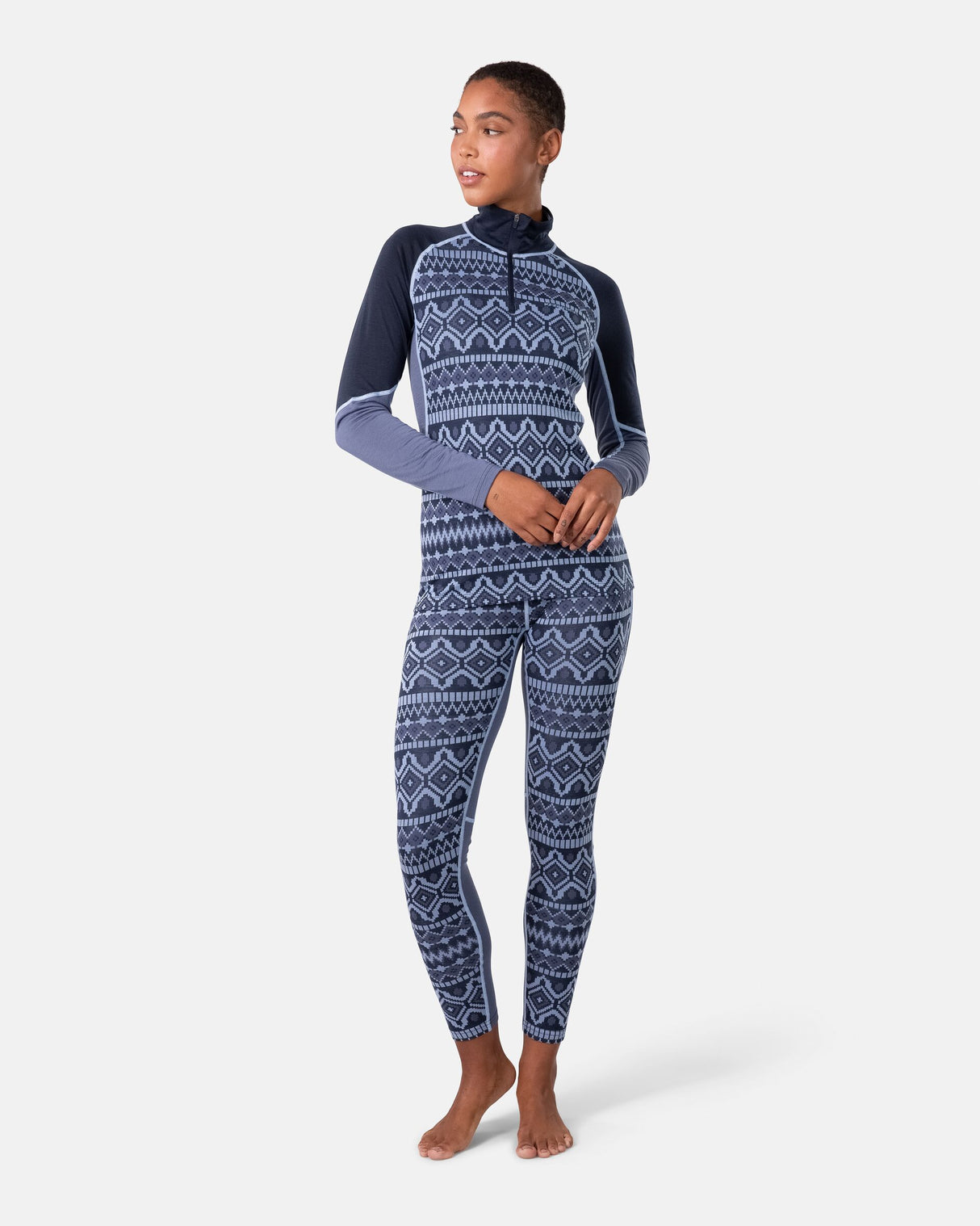 Kari Traa Malia Half-Zip Skiundertrøje Dame - Royal -