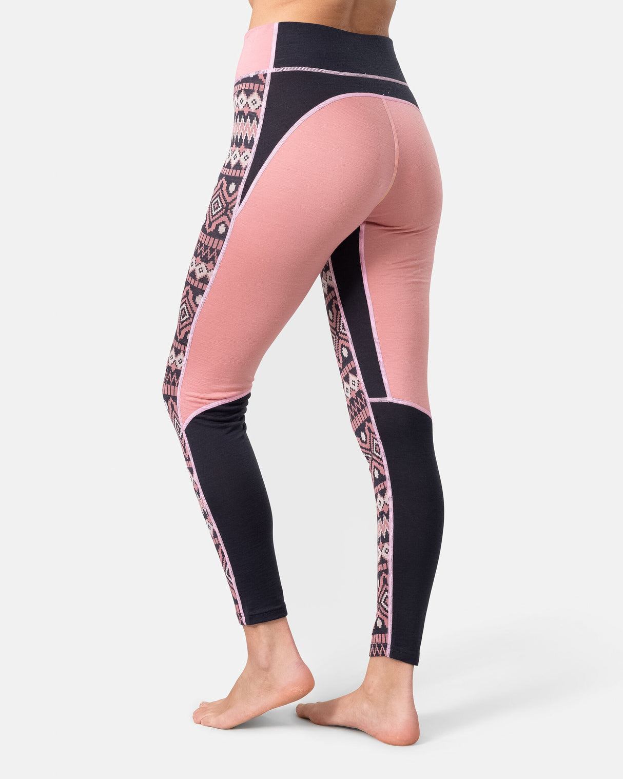 Kari Traa Malia Long Sleeve Skiundertøj Sæt Dame - Pastel Dusty Pink -