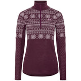 Kari Traa Vilma Half Zip Skiundertrøje Dame - Wine -