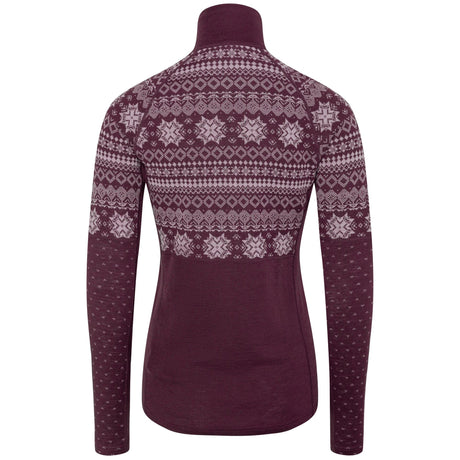 Kari Traa Vilma Half Zip Skiundertrøje Dame - Wine -