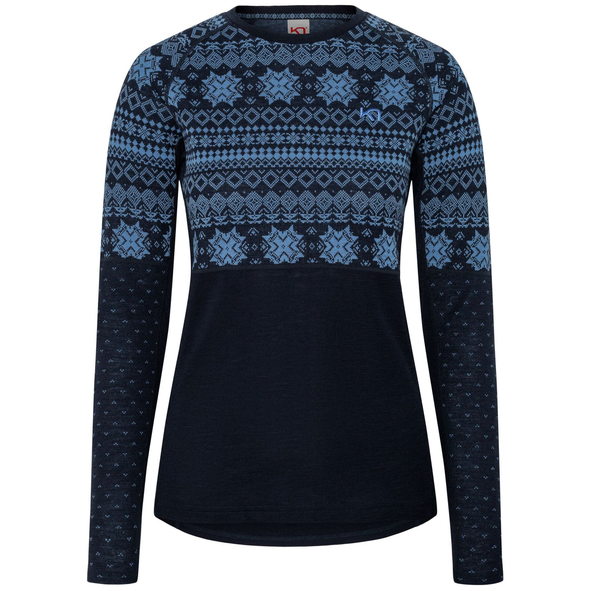 Kari Traa Vilma Long Sleeve High Waist Skiundertøj Sæt Dame - Sea