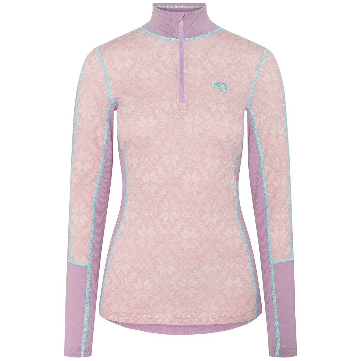 Kari Traa Anna Half Zip Skiundertrøje Dame - Bloom Purple -