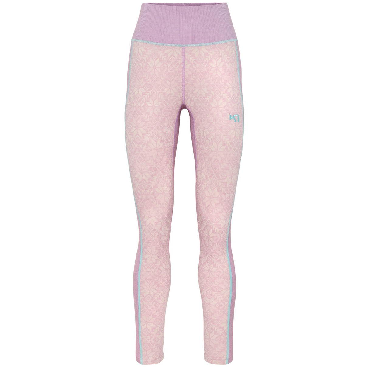 Kari Traa Anna High Waist Base Layer Pants Skiunderbukser Dame - Bloom Purple -