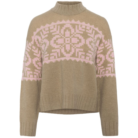 Kari Traa Disa Knit Striktrøje Dame - Light Brown -