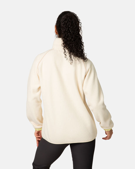 Kari Traa Emma Midlayer Fleecetrøje Dame - Natural White -