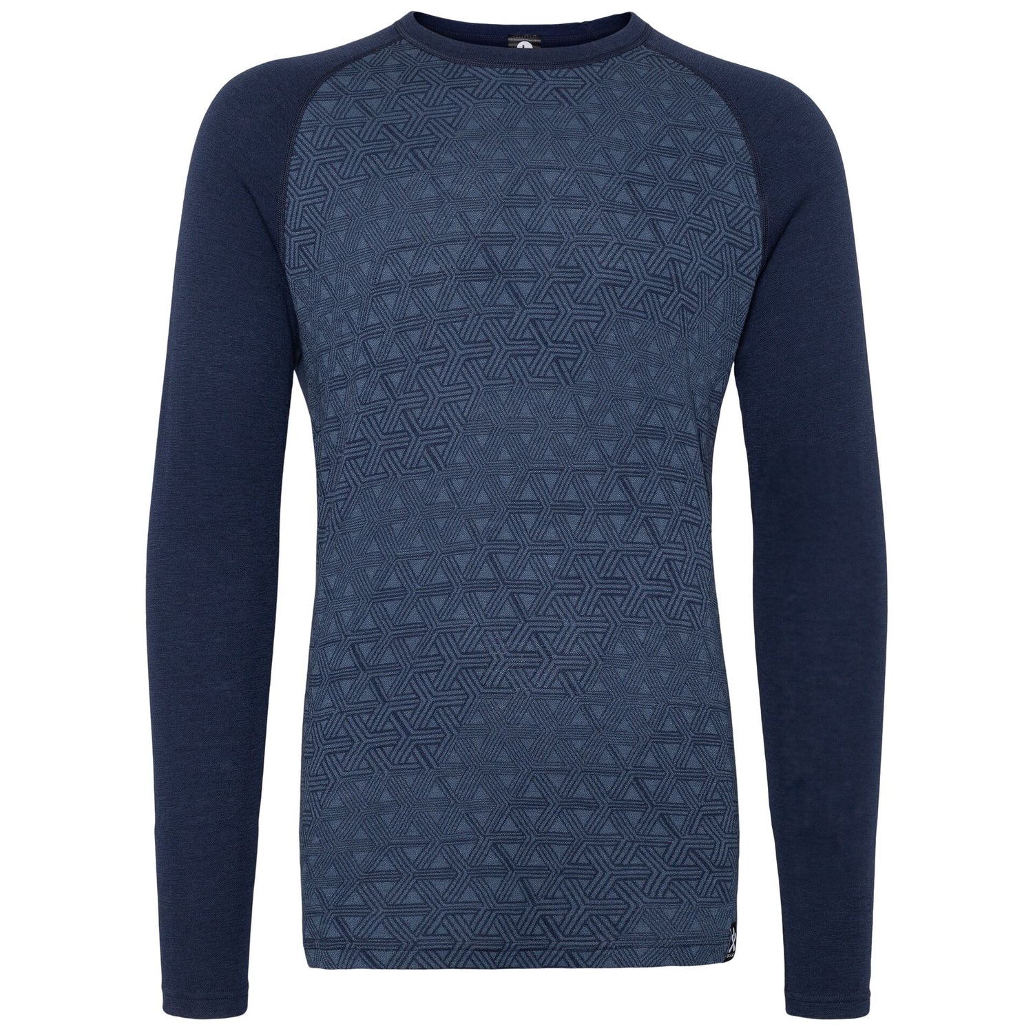 Bula Geo Merino Wool Crew Skiundertøj Sæt Herre - Navy -