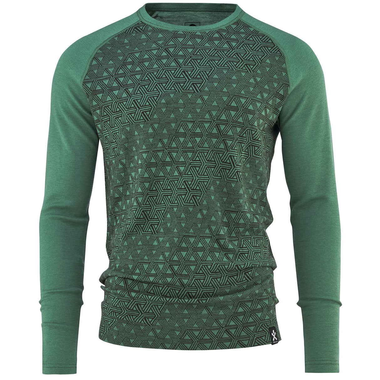 Bula Geo Merino Wool Crew Skiundertøj Sæt Herre - Ivy -