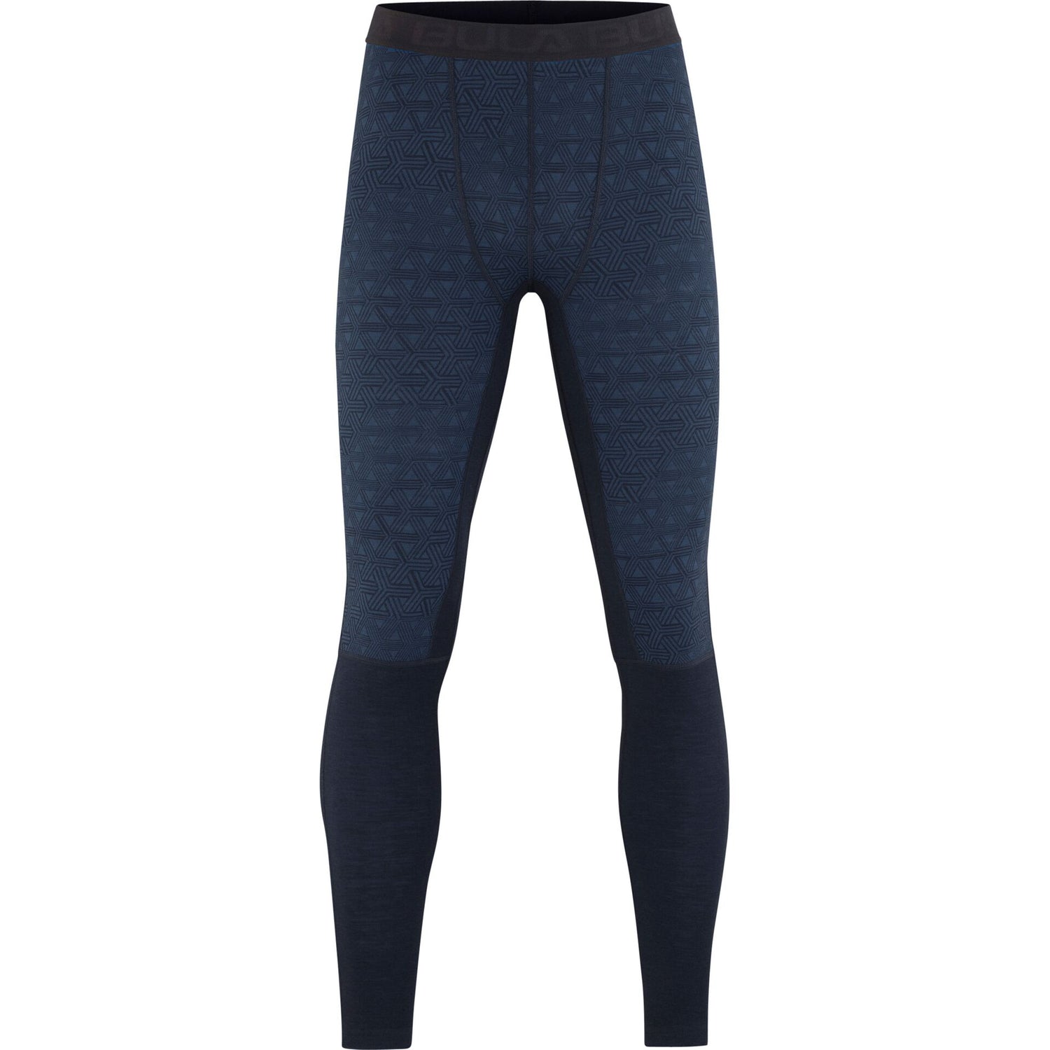 Bula Geo Merino Wool Crew Skiundertøj Sæt Herre - Navy -