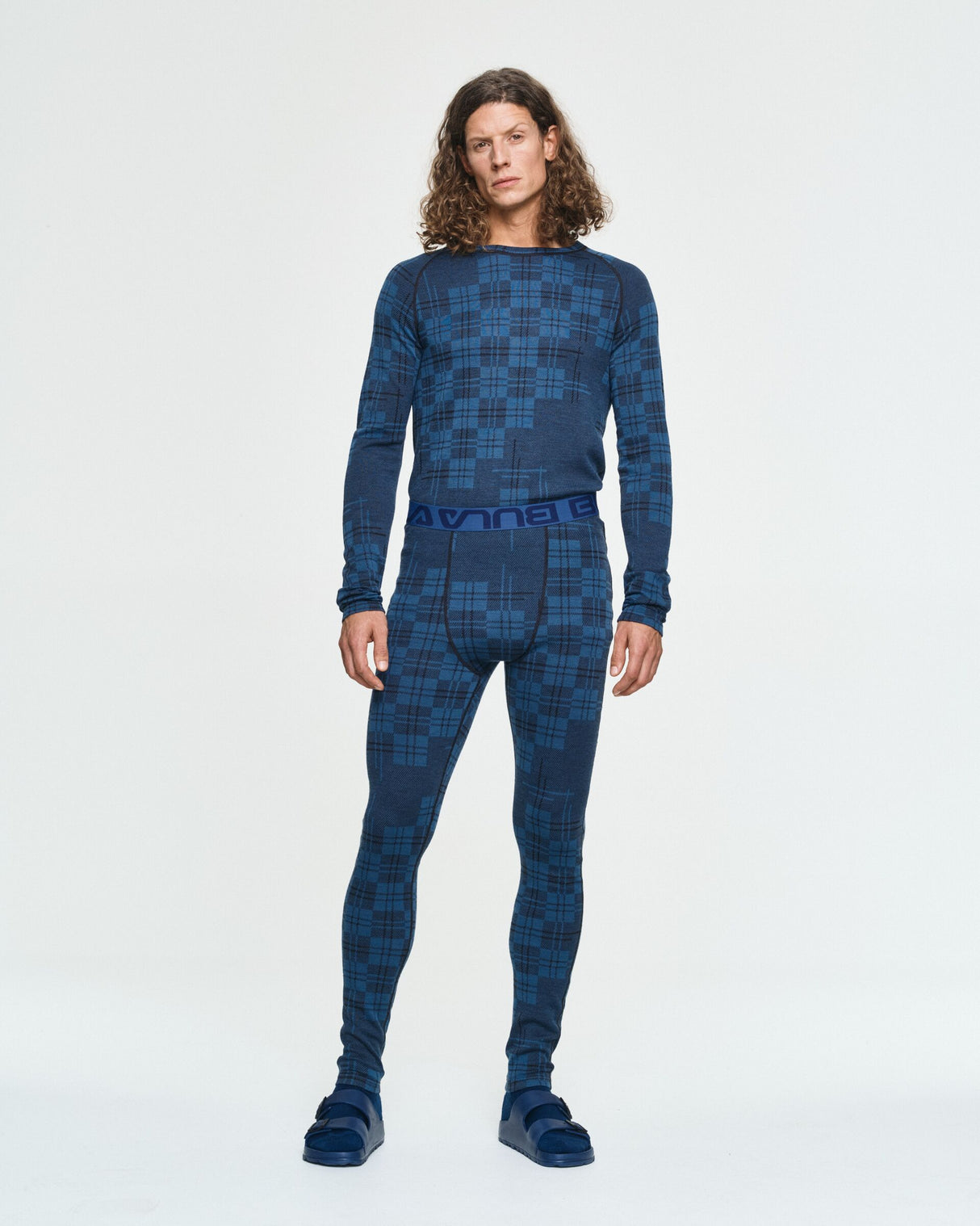 Bula Check Merino Wool Pants Skiunderbukser Herre -