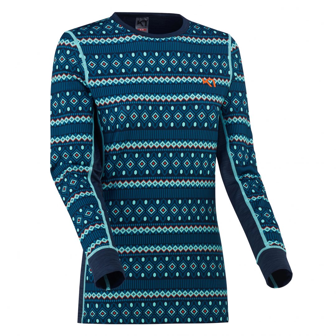 Kari Traa Lune Long Sleeve Baselayer Skiundertrøje Dame - Marin