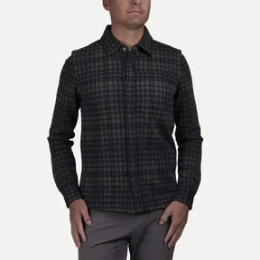Kjus Men Yellowstone Shirt Skjorte Herre - Green Smoke/Dark Dusk - Green Smoke Dark Dusk