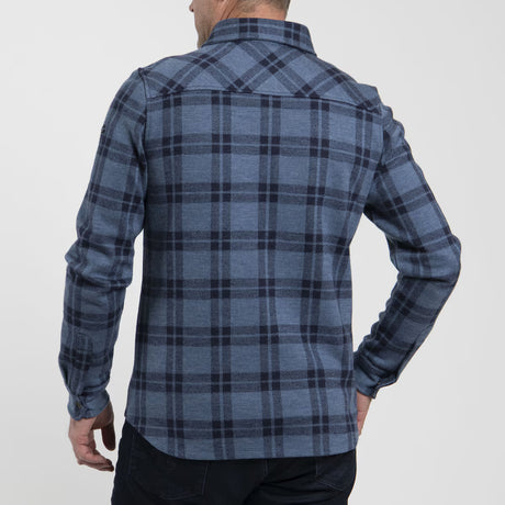 Kjus Men Yellowstone Shirt Skjorte Herre - Admiral Blue/KJUS Navy -