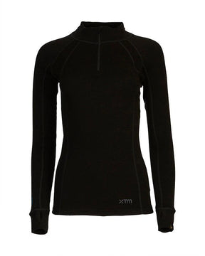 XTM Performance Merino230 1/2 Zip Skiundertrøje - Sort - Sort XS