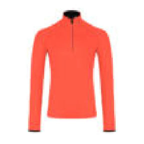 Kjus Men's Feel Midlayer Half-Zip Herre - Solar Flare/Black - Solar Flare Black