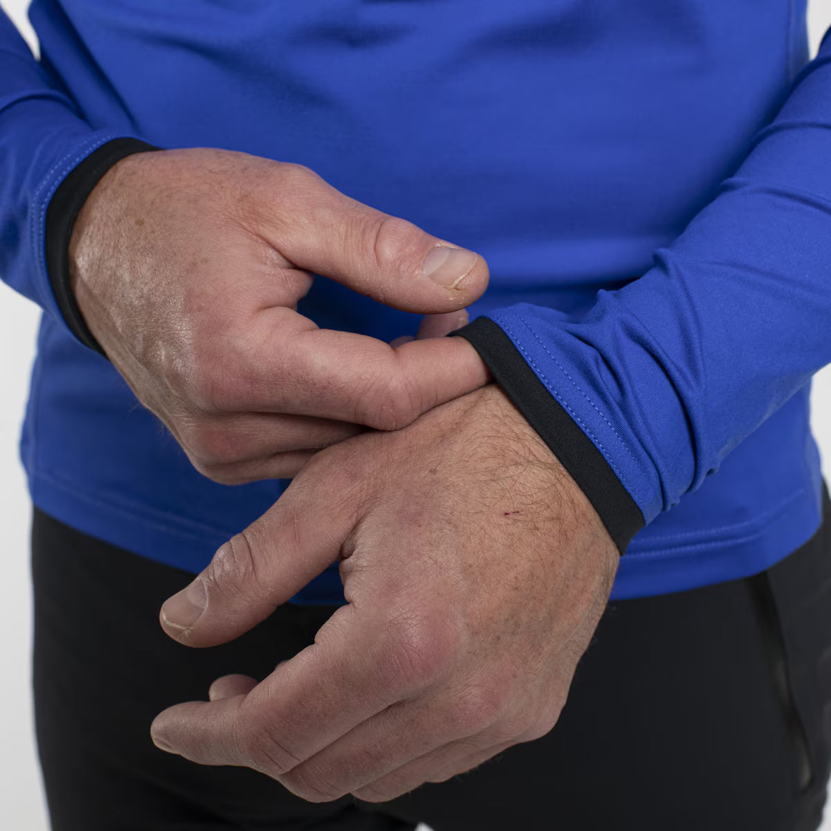 Kjus Men's Feel Midlayer Half-Zip Herre - Trailblazer/Black