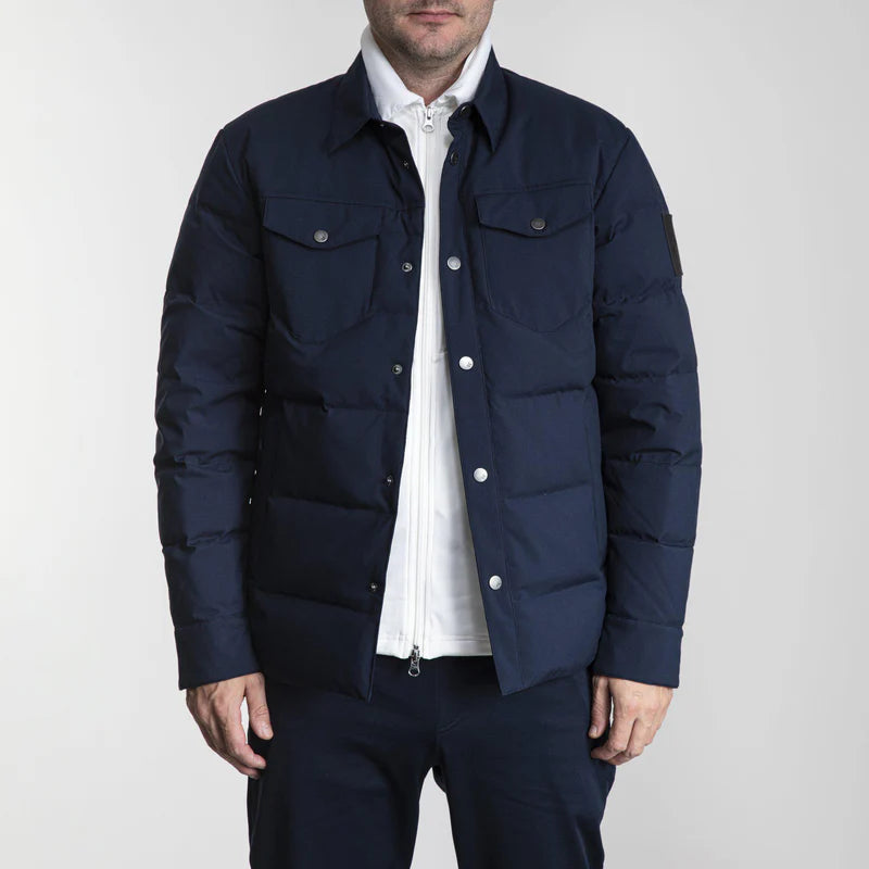 Cross Sportswear M Down Shirt Golf Jakke Herre - Navy -