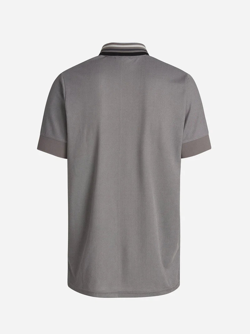 Cross Sportswear M Stripe Polo T-shirt Herre - Undye Grey -