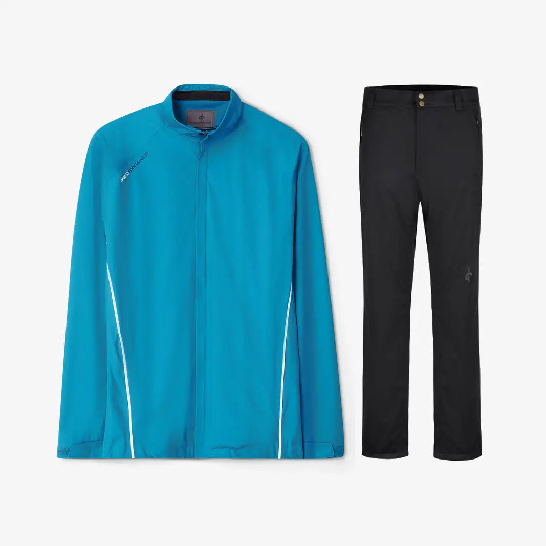 Cross Sportswear M Pro Golf Regntøj Herre Short - Celestial / Black - XXXL