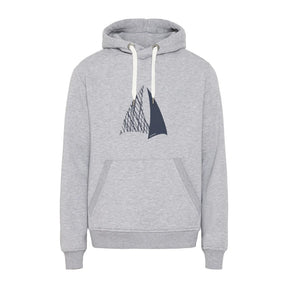 Sea Ranch Mik Hood Sweat Herre - Grey Melange - Grey Melange