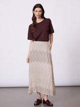Redgreen Woman Naja Print Nederdel Dame - Plum Pattern -