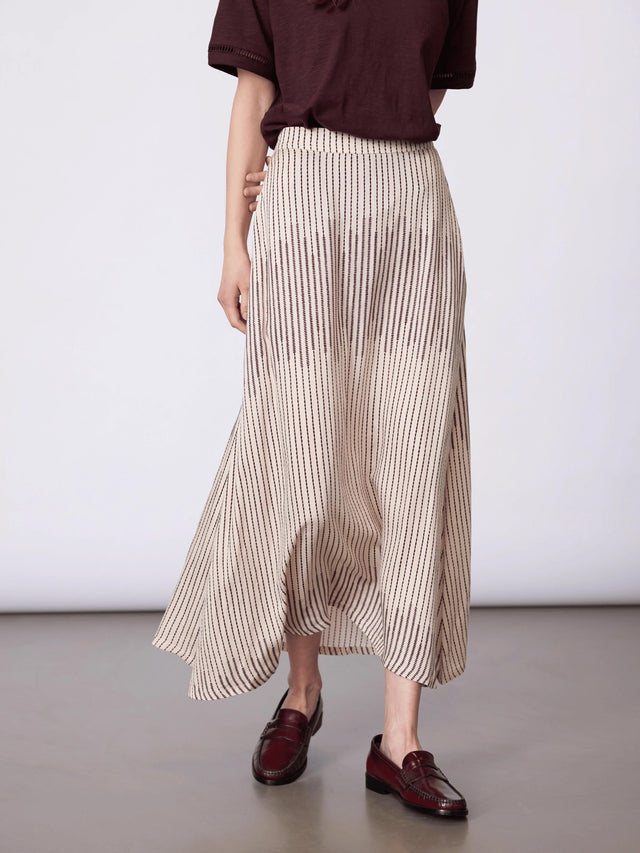 Redgreen Woman Naja Print Nederdel Dame - Plum Pattern - Plum Pattern