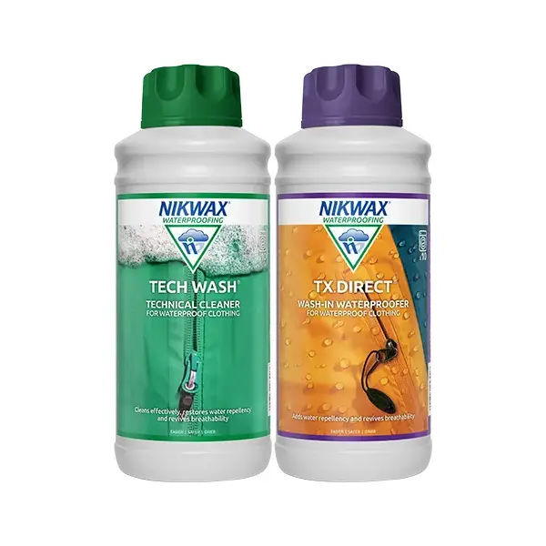 Nikwax Twin Pack: Teknisk Vaskemiddel & Imprægnering - 2 x 1L -