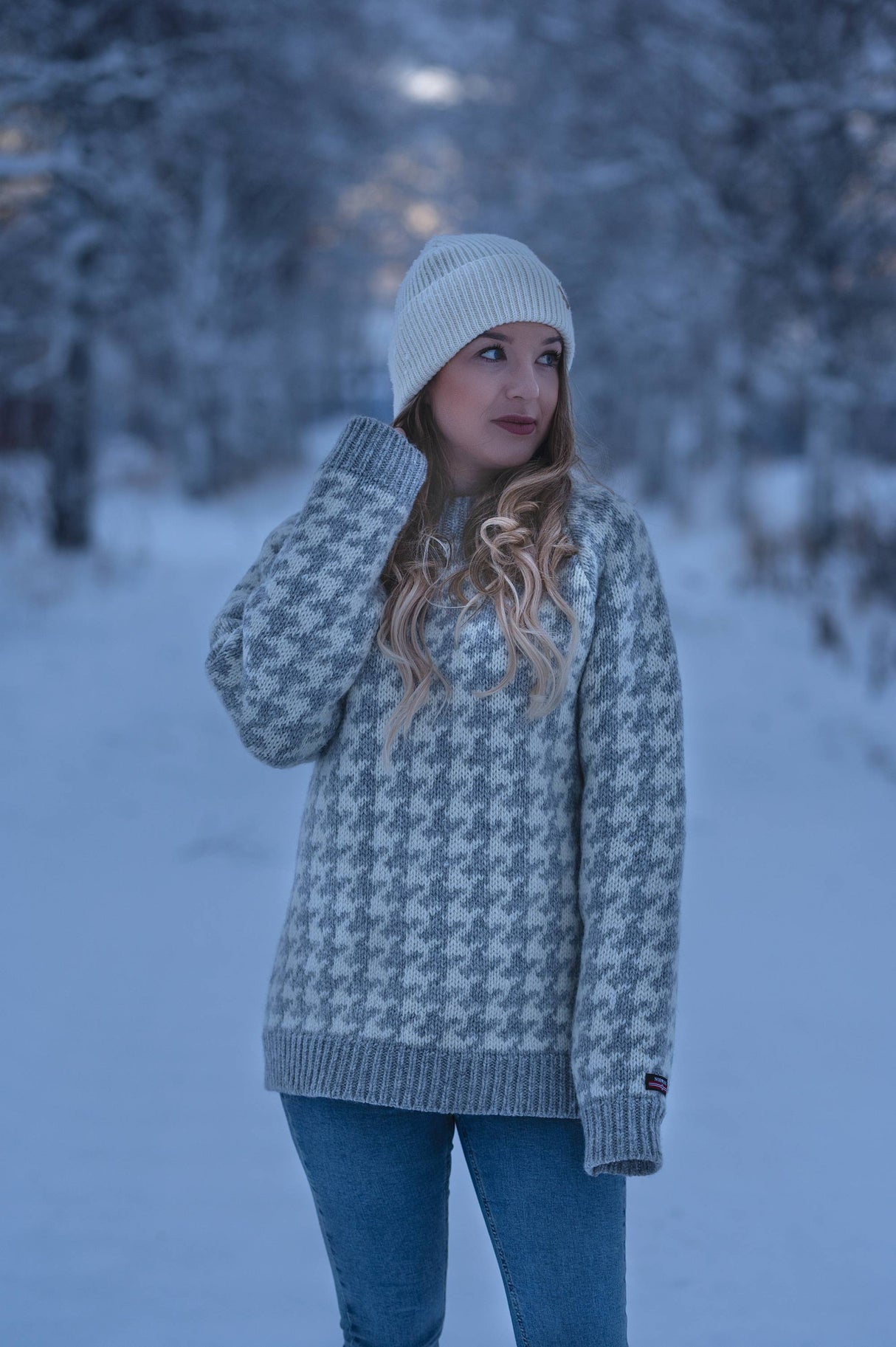 Norwool Islandsk sweater 100% ren uld i twistyarn 3GG -