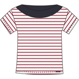 Sea Ranch Patrizia Short Sleeve Tee Kortærmet T-shirt Dame - Pearl SR Rød