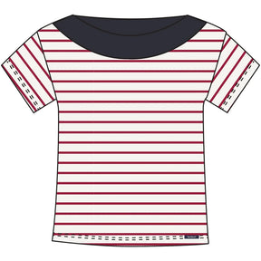 Sea Ranch Patrizia Short Sleeve Tee Kortærmet T-shirt Dame - Pearl SR Rød
