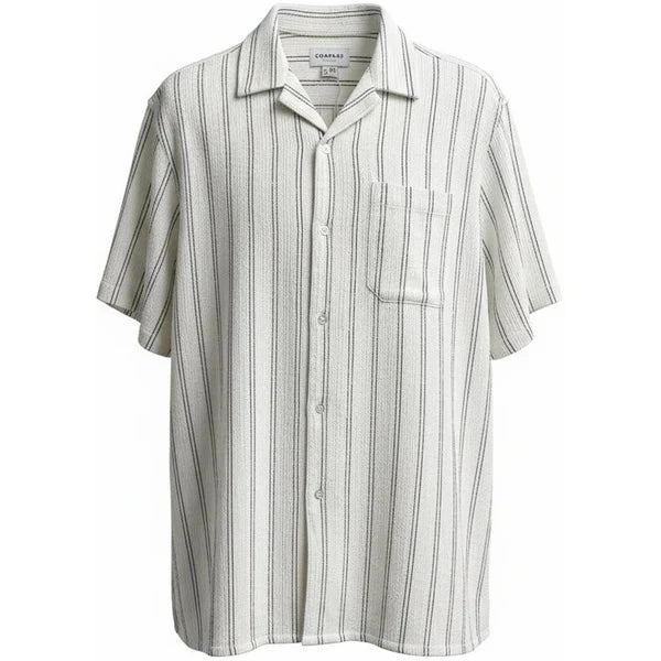 Athletes Collective Novara Kortærmet Skjorte Herre - Striped - XXXL