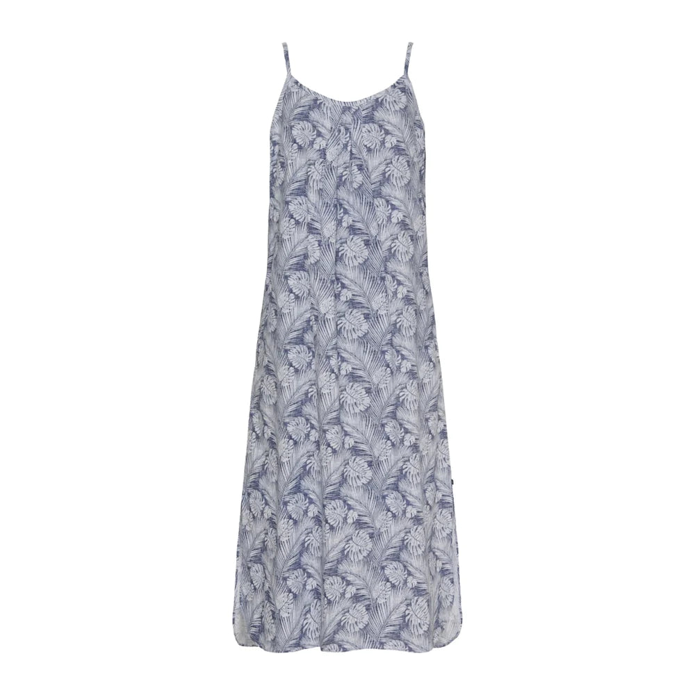 Sea Ranch Olea Dress Kjole - Blue Palm Print