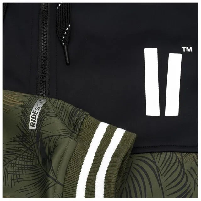 Planks Mens Reunion Softshell Jacket Herre – Jungle Palm - - Planks_Oct19-MO-UNION103-CLOSE-UP-2