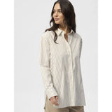 Redgreen Women RG_Alexa Skjorte Dame - Sand Stripe - Sand Stripe