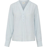 Redgreen Woman Amber Shirt Dame – Sky Blue | Klassisk langærmet skjorte