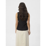 Redgreen Woman Cobi Tank Top Dame – Black | Bomuldstop med pointelle