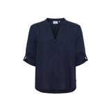 Sea Ranch SR_Ester Skjortebluse Dame - Dark Navy - Dark Navy