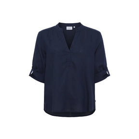 Sea Ranch SR_Ester Skjortebluse Dame - Dark Navy - Dark Navy