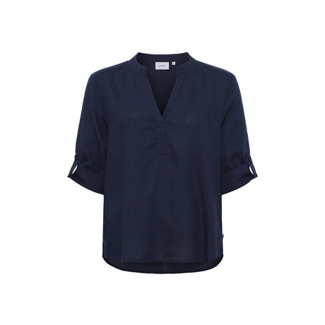 Sea Ranch SR_Ester Skjortebluse Dame - Dark Navy - Dark Navy