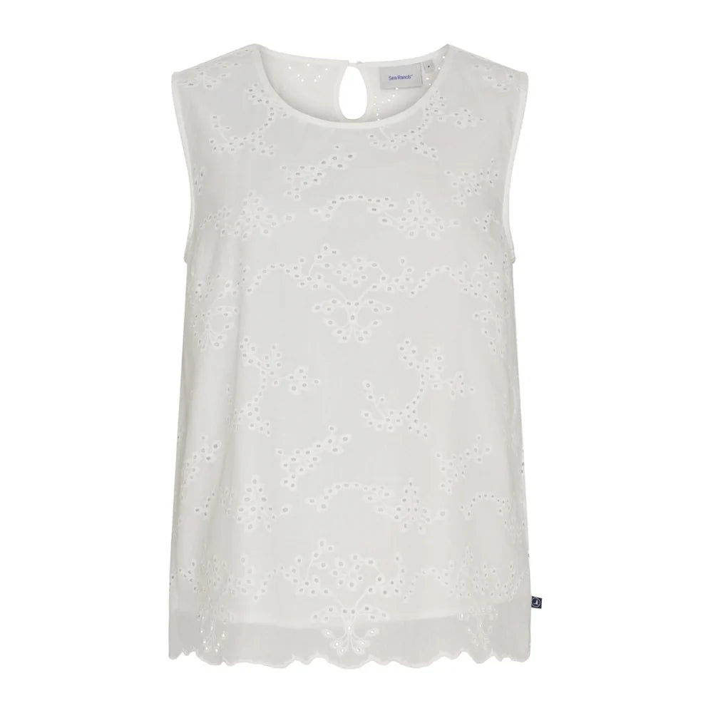 Sea Ranch SR_Georgia Bluse Dame - White - White