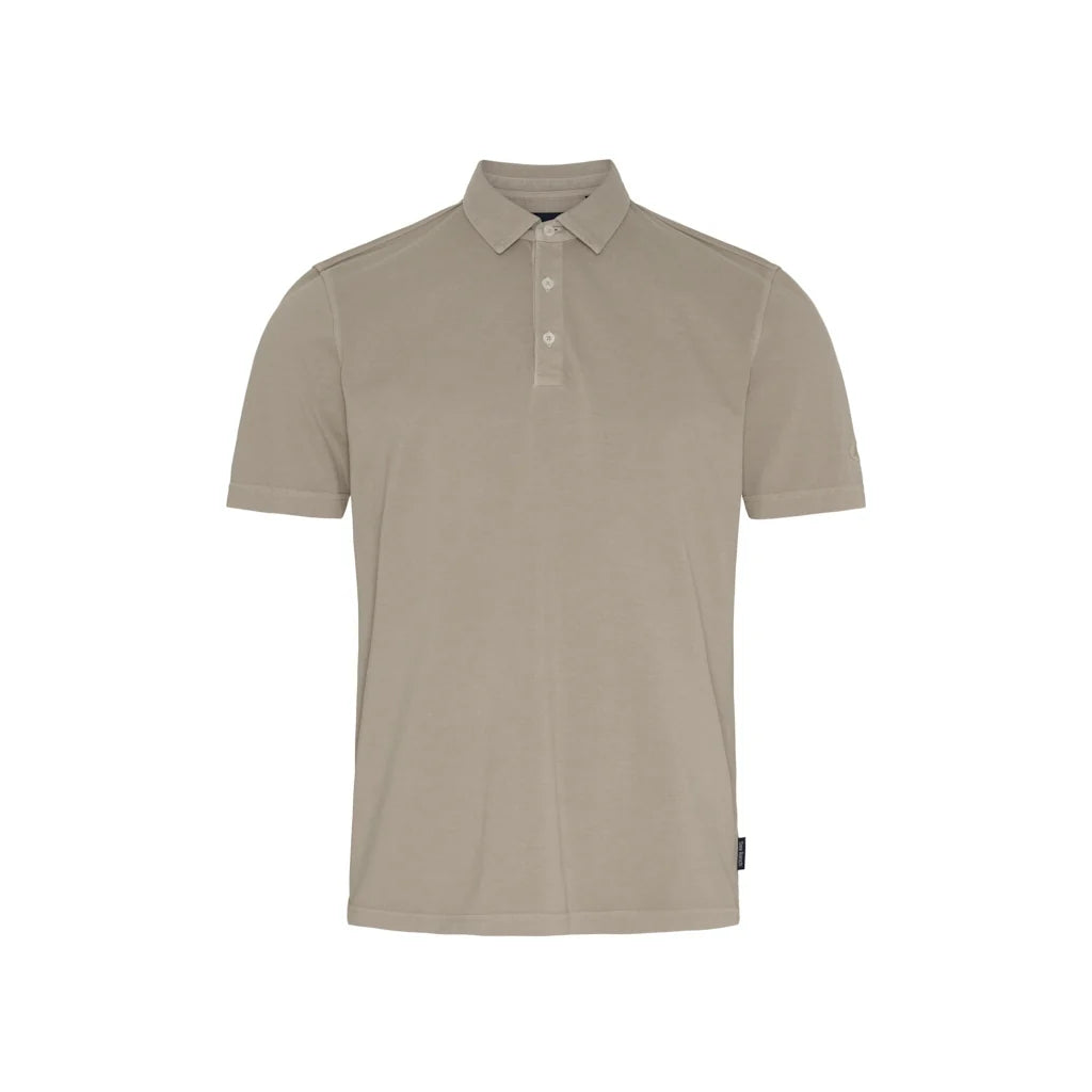 Sea Ranch SR_Nat Polo T-shirt Herre - Cobblestone - Cobblestone