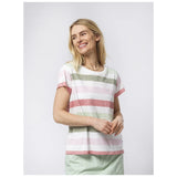 Sea Ranch SR_Trille T-shirt Dame - Multistripe Pink - Multistripe Pink