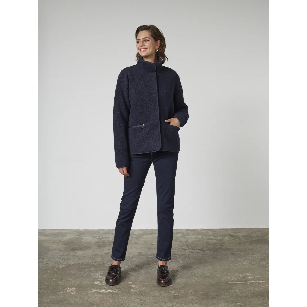 Redgreen Women Sallie Fleecejakke Dame - Dark Navy -