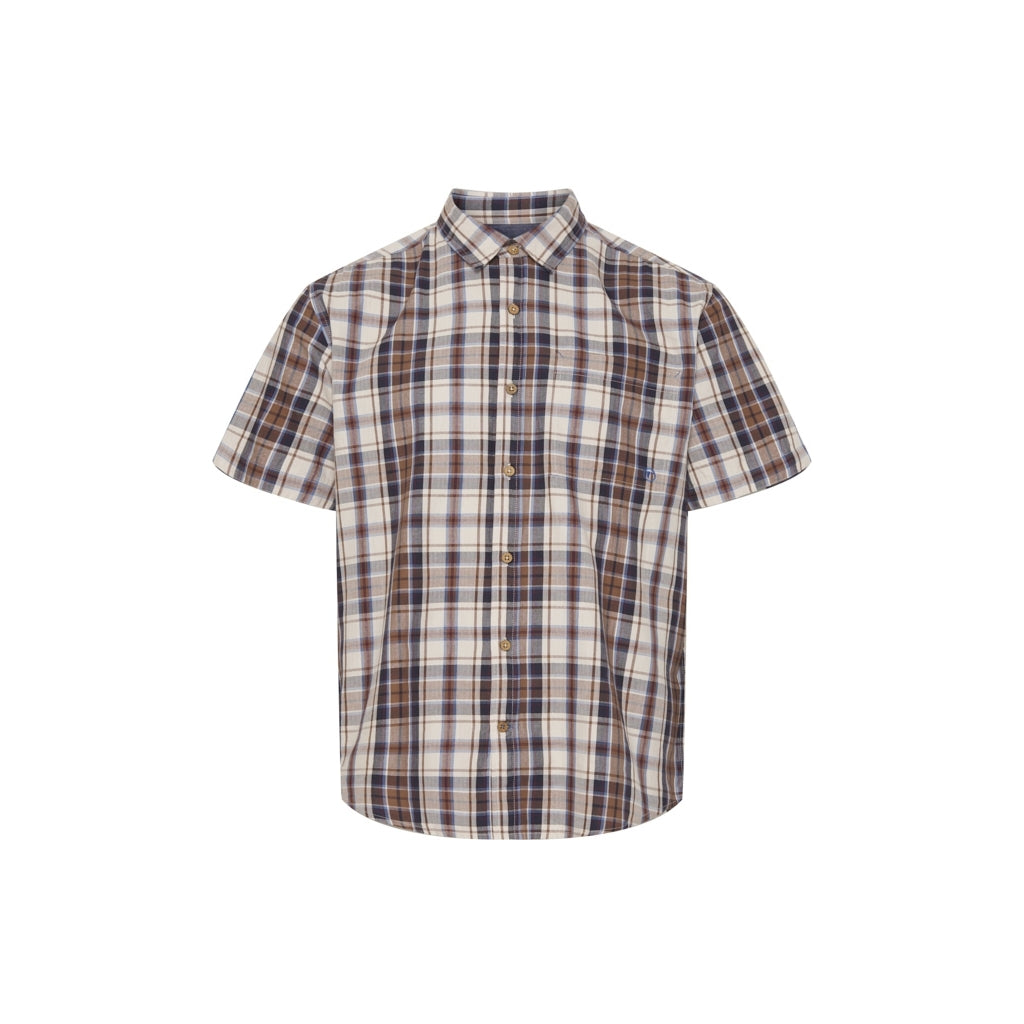 Sea Ranch Sandy Short Sleeve Shirt - Brown Check S