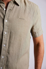 Sebago Linen Shirt Short Sleeve Kortærmet skjorte Herre -