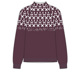 Redgreen Women Jesebel Knit Sweater Dame - Eggplant Pattern - Eggplant Pattern