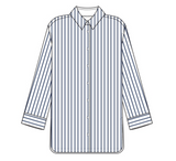 Redgreen Women RG_Alexa Skjorte Dame - Navy Stripe - Navy Stripe