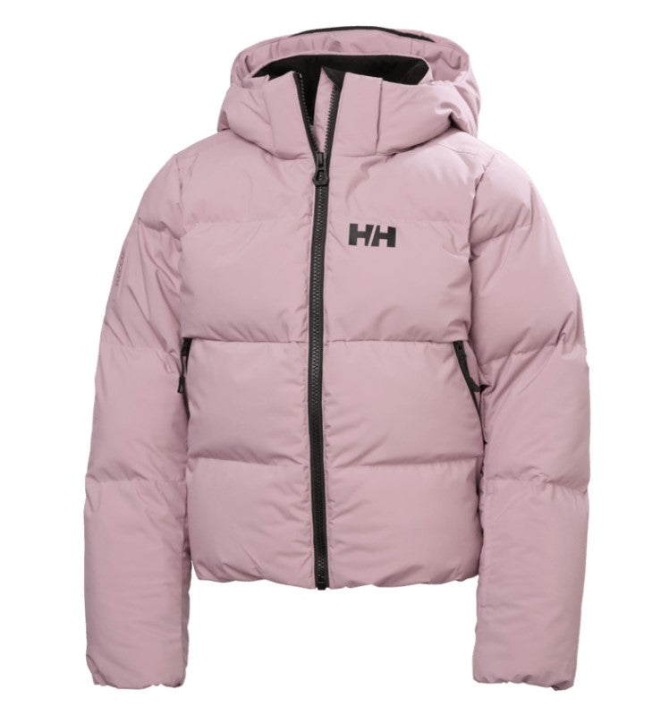 Helly Hansen Juniors' Nora Short Puffy Ski Jacket Skijakke Børn - Purple Clay Sample