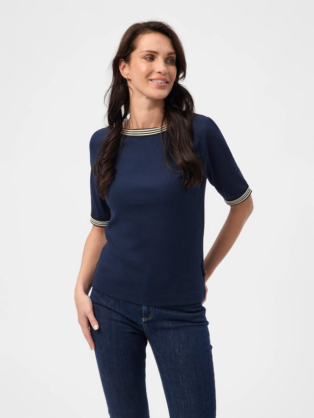 Redgreen Woman Snee T-shirt Dame - Navy - Navy