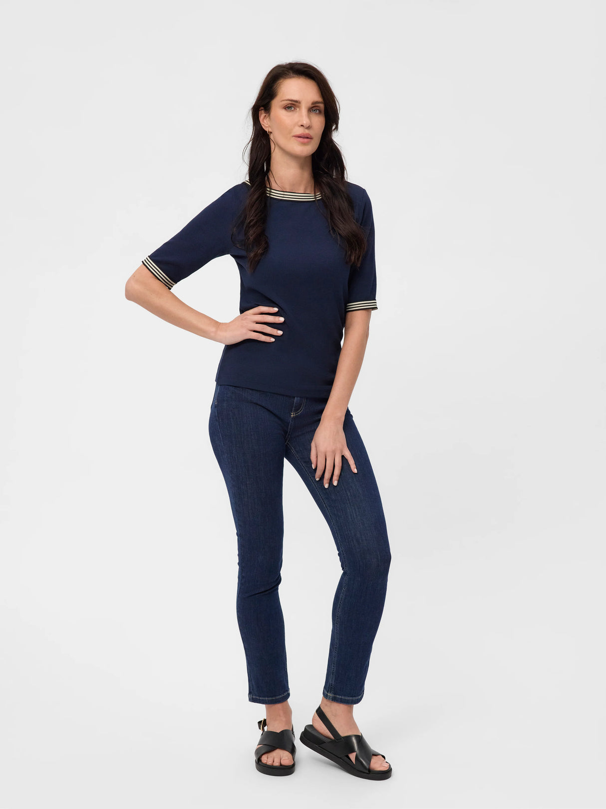 Redgreen Woman Snee T-shirt Dame - Navy -